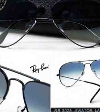 Ray ban rear blue smoke shade aviator sanglass