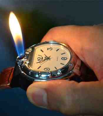 Quartz Wrist Watch Lighter