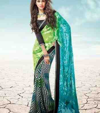 Exclusive Faux Chiffon sharee