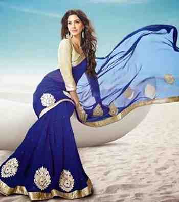 Exclusive Faux Chiffon sharee