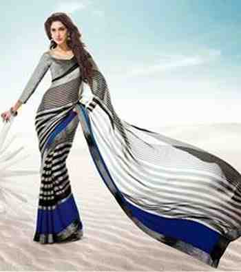 Exclusive Faux Chiffon sharee