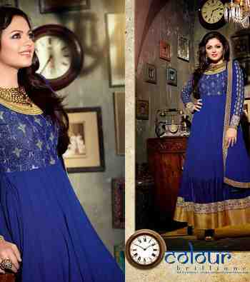 ROYAL MADHUBALA BLUE ANKLE LENGTH ANARKOL